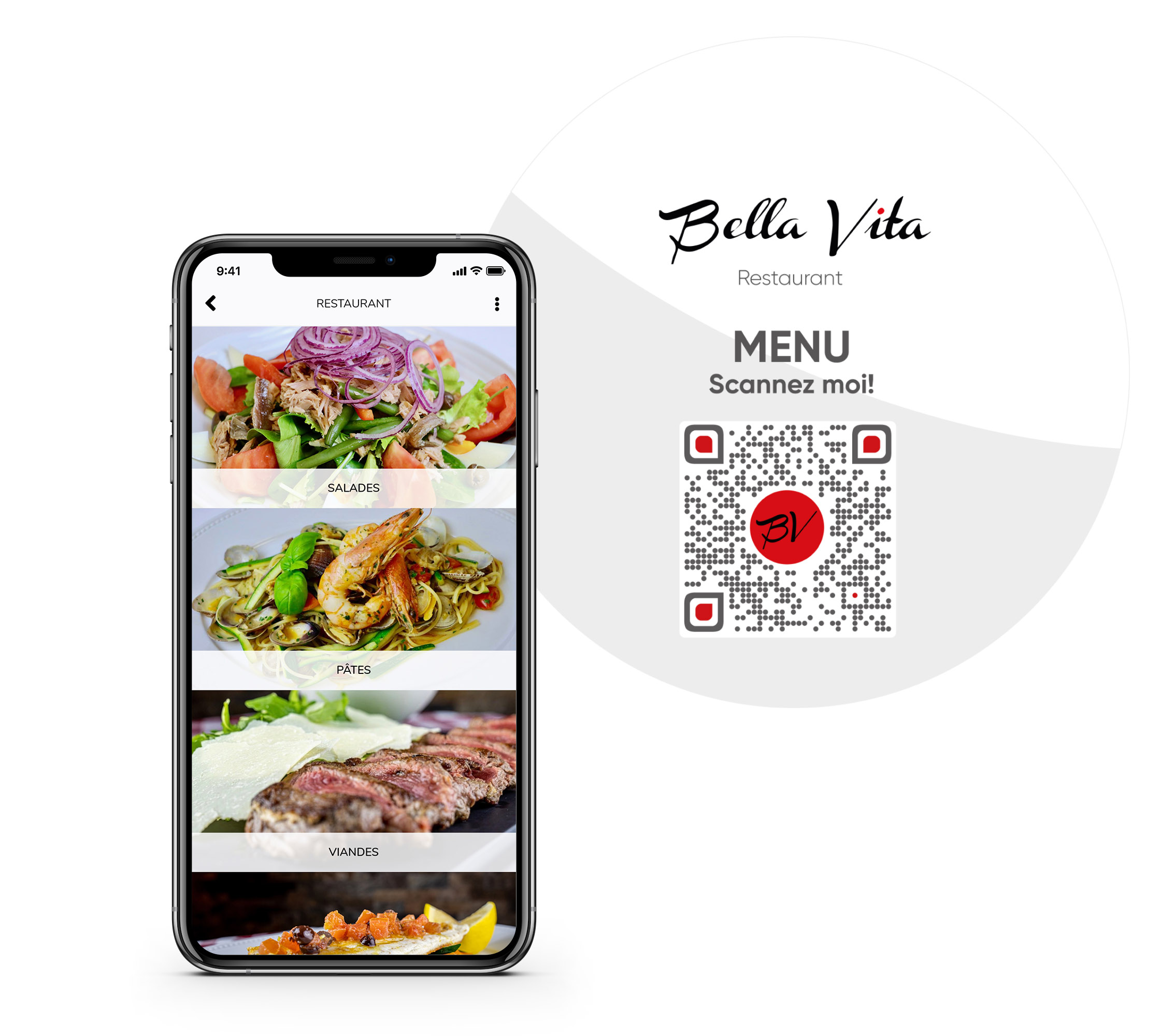 Code QR Restaurant menu